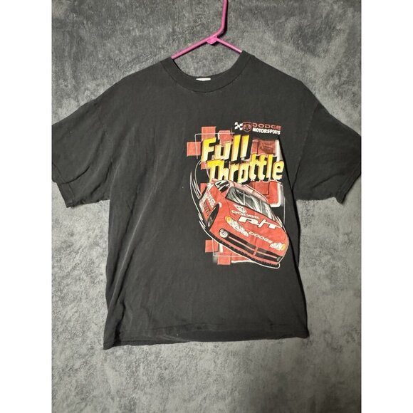 Fruit of the Loom Other - Vintage Dodge Motorsport  Shirt Black 90s  NASCAR Racing All Over Print